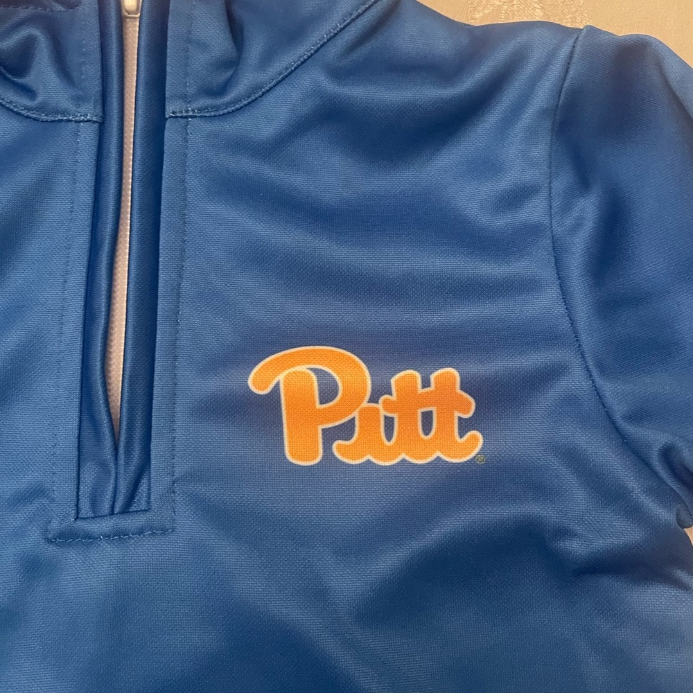 Pittsburgh Panther Vive La Fete Kids Blue Quarter Zip Pullover Size 4 NWT - Picture 3 of 12